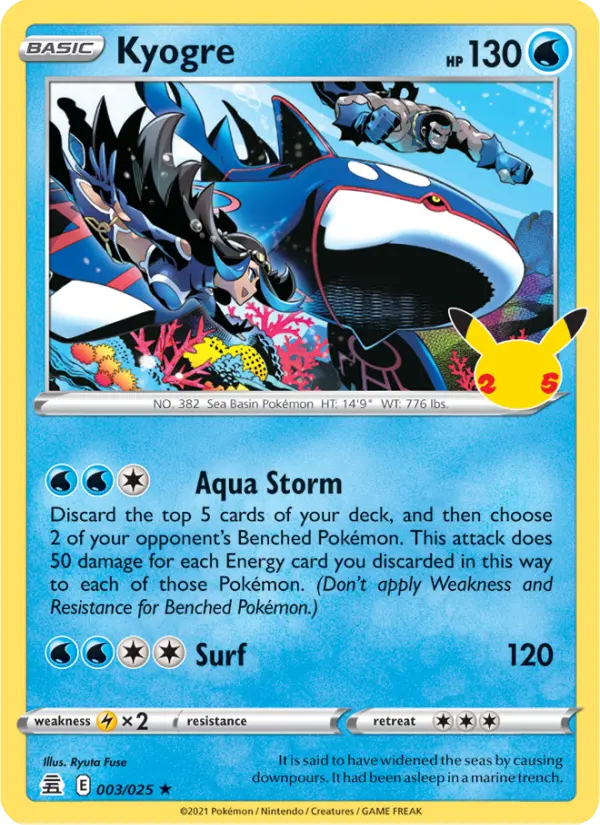 Image of Kyogre Celebrations (CEL) #003