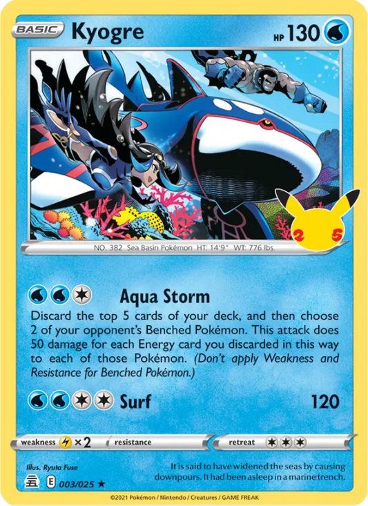 Image of Kyogre Celebrations (CEL) #003