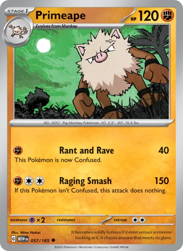 Image of Primeape 151 (MEW) #057