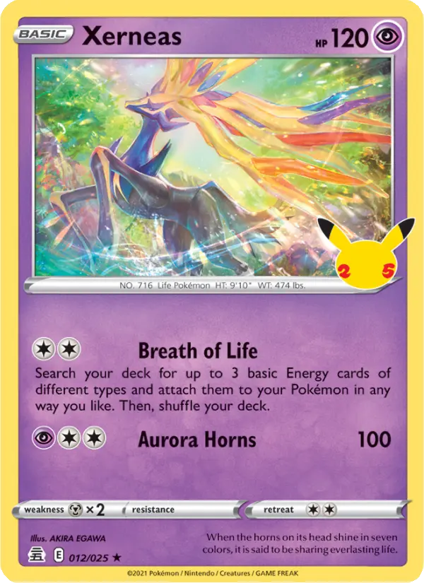 Image of Xerneas Celebrations (CEL) #012