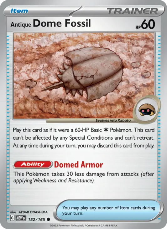 Image of Antique Dome Fossil 151 (MEW) #152