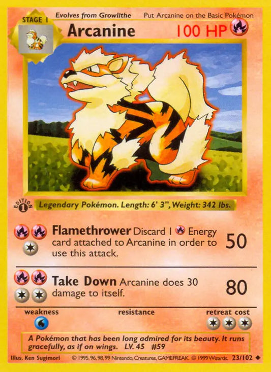 Image of Arcanine Base Set (BS) #23