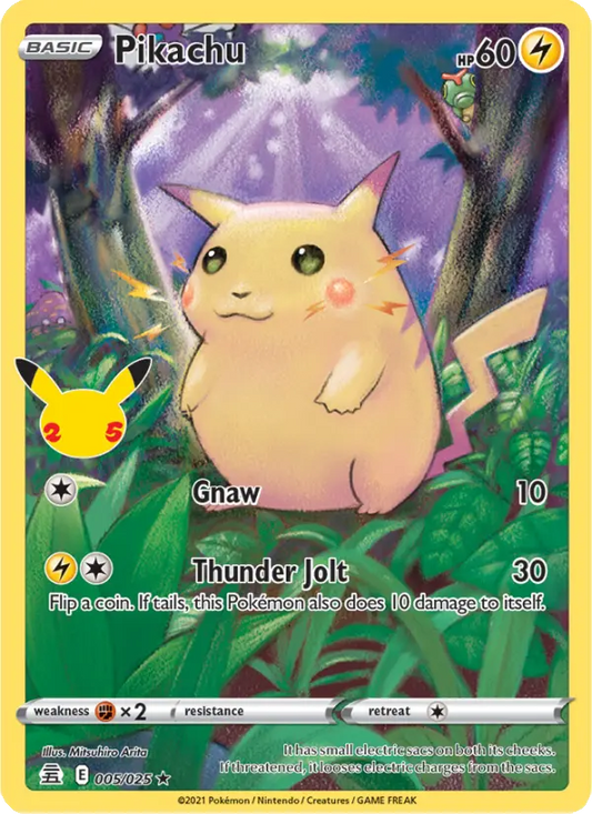 Image of Pikachu Celebrations (CEL) #005