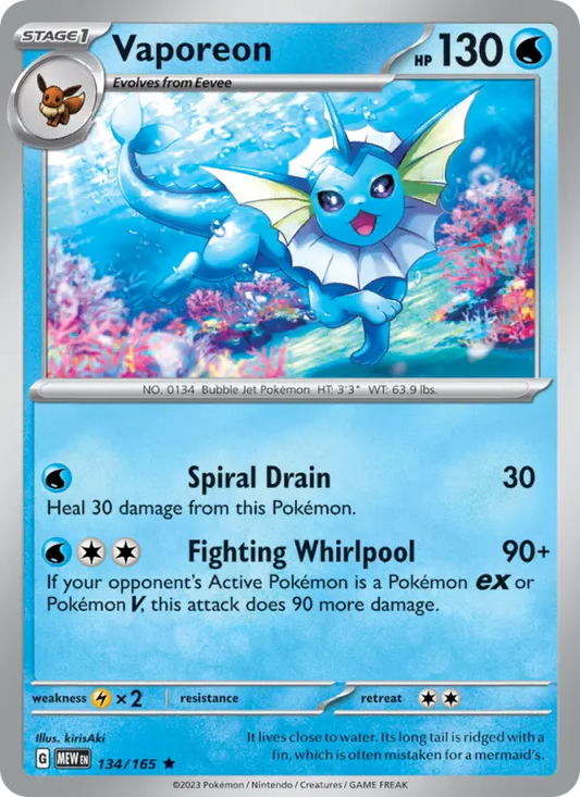 Image of Vaporeon 151 (MEW) #134