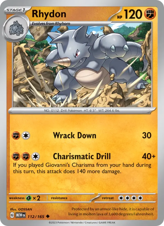 Image of Rhydon 151 (MEW) #112