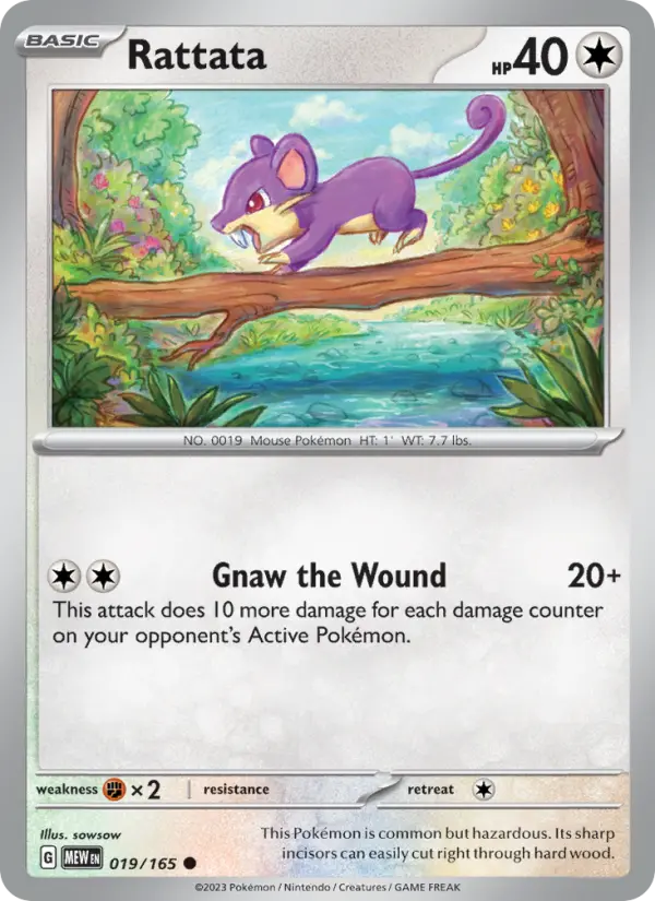 Image of Rattata 151 (MEW) #019