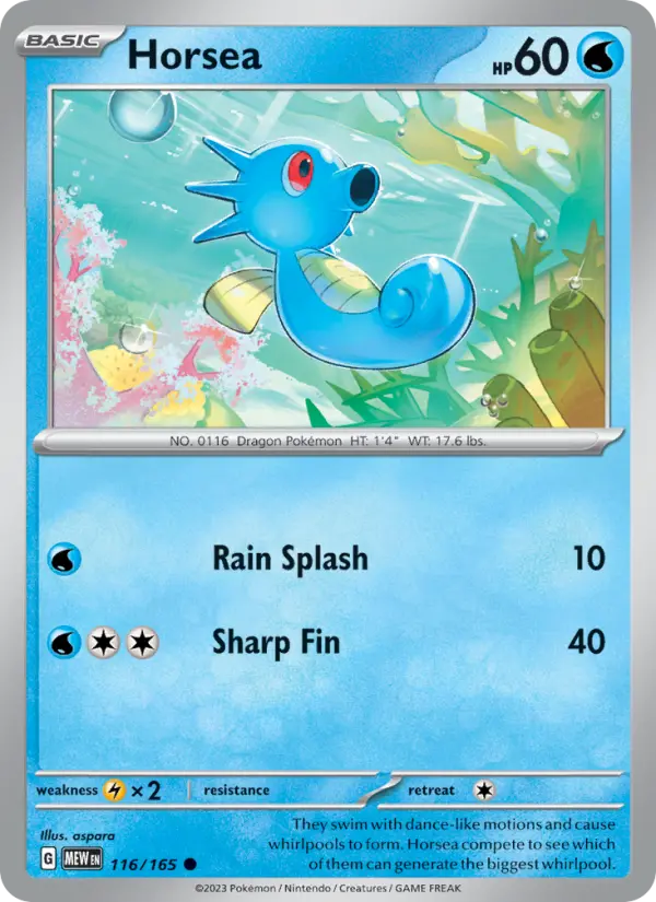 Image of Horsea 151 (MEW) #116