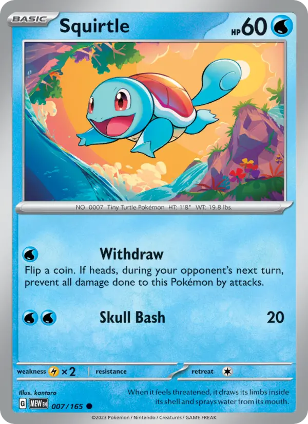 Image of Squirtle 151 (MEW) #007