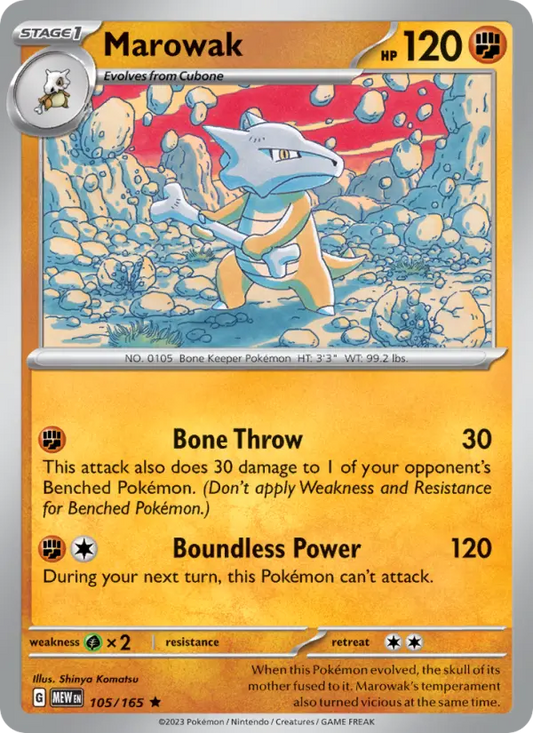 Image of Marowak 151 (MEW) #105