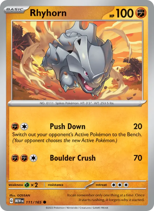 Image of Rhyhorn 151 (MEW) #111