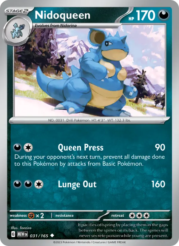 Image of Nidoqueen 151 (MEW) #031