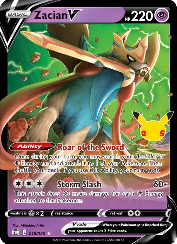 Image of Zacian V Celebrations (CEL) #016