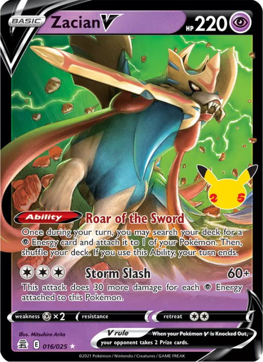 Image of Zacian V Celebrations (CEL) #016