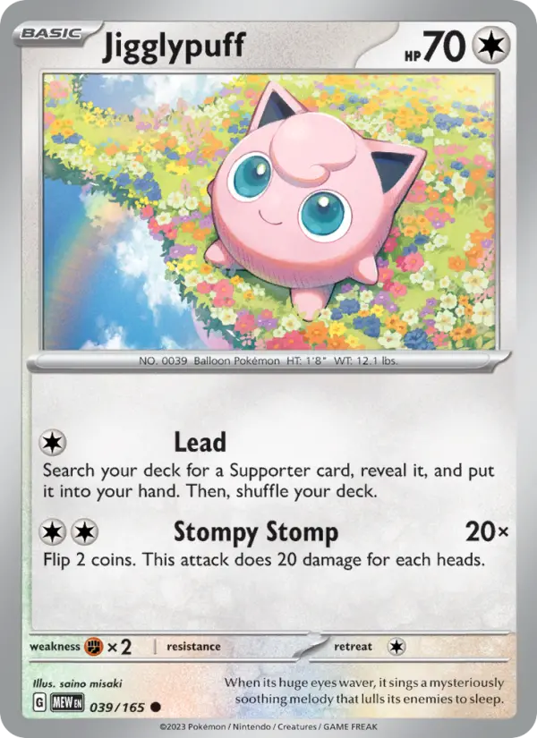Image of Jigglypuff 151 (MEW) #039