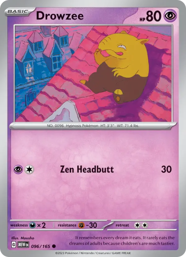 Image of Drowzee 151 (MEW) #096