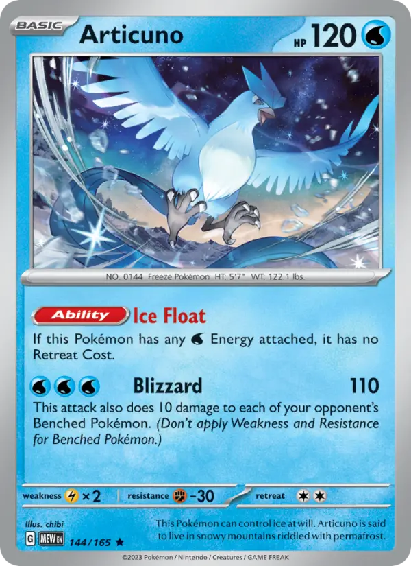 Image of Articuno 151 (MEW) #144