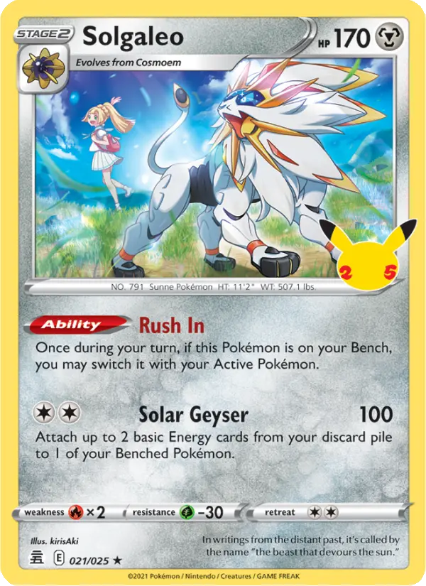 Image of Solgaleo Celebrations (CEL) #021
