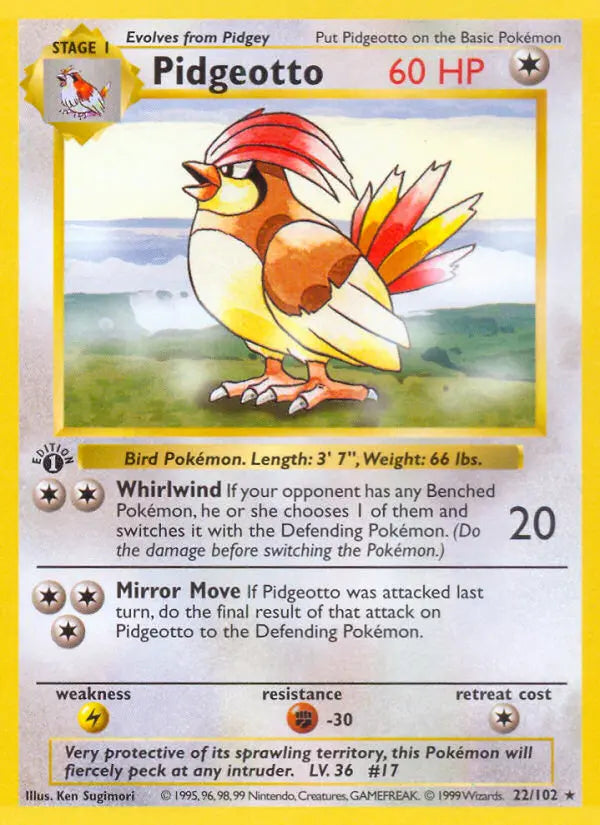 Image of Pidgeotto Base Set (BS) #22