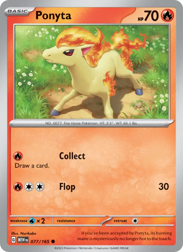Image of Ponyta 151 (MEW) #077