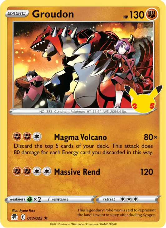 Image of Groudon Celebrations (CEL) #017