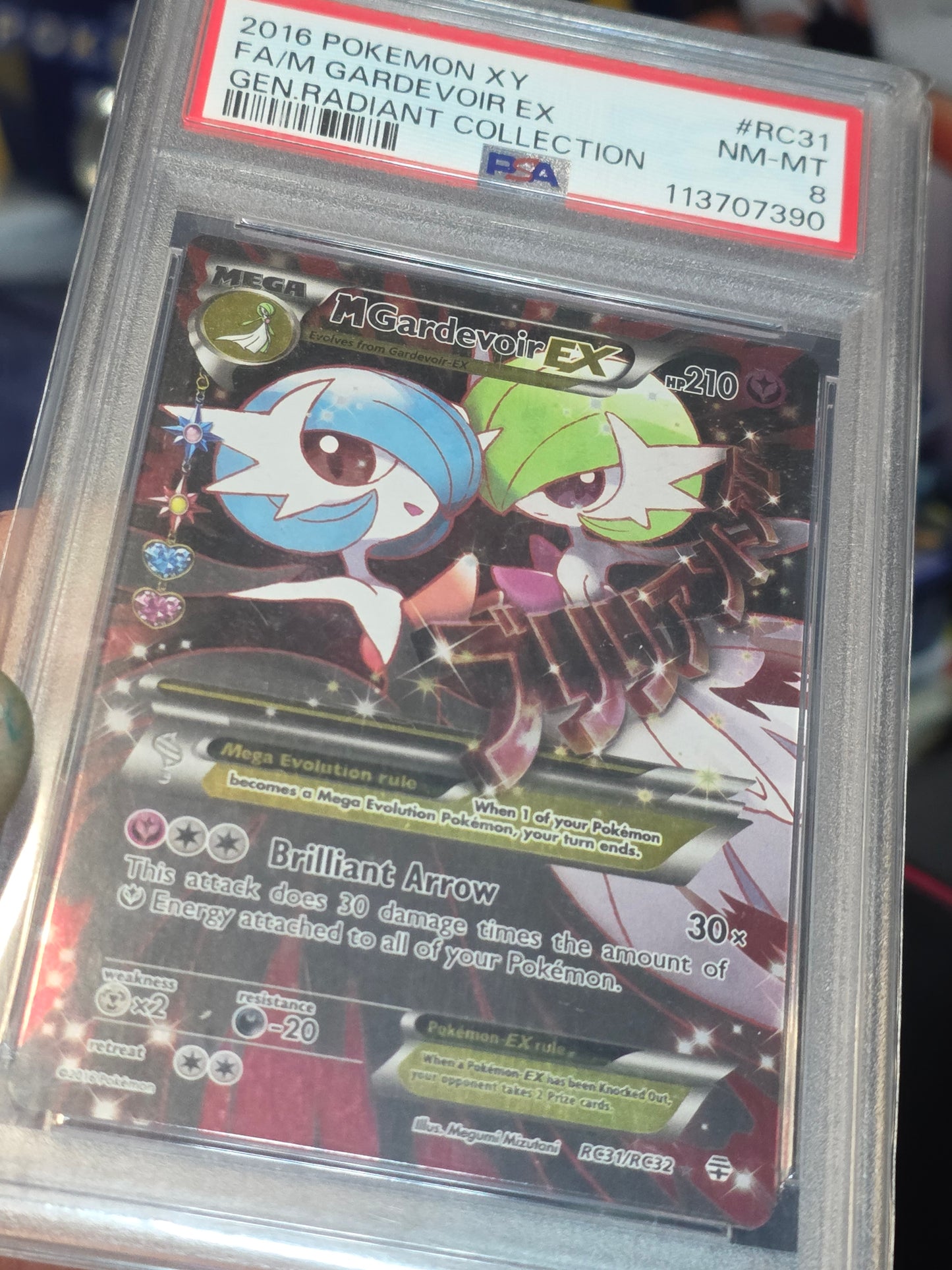 2016 PSA 8 Pokemon XY Generations Radiant Collection M Gardevoir EX RC31/RC32