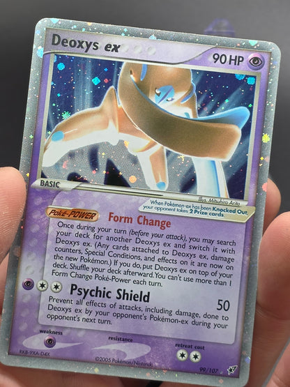 Deoxys Ex # 99/107 - Ex Deoxys Holo- 2005- Pokemon TCG Card (Defense) - M/NM