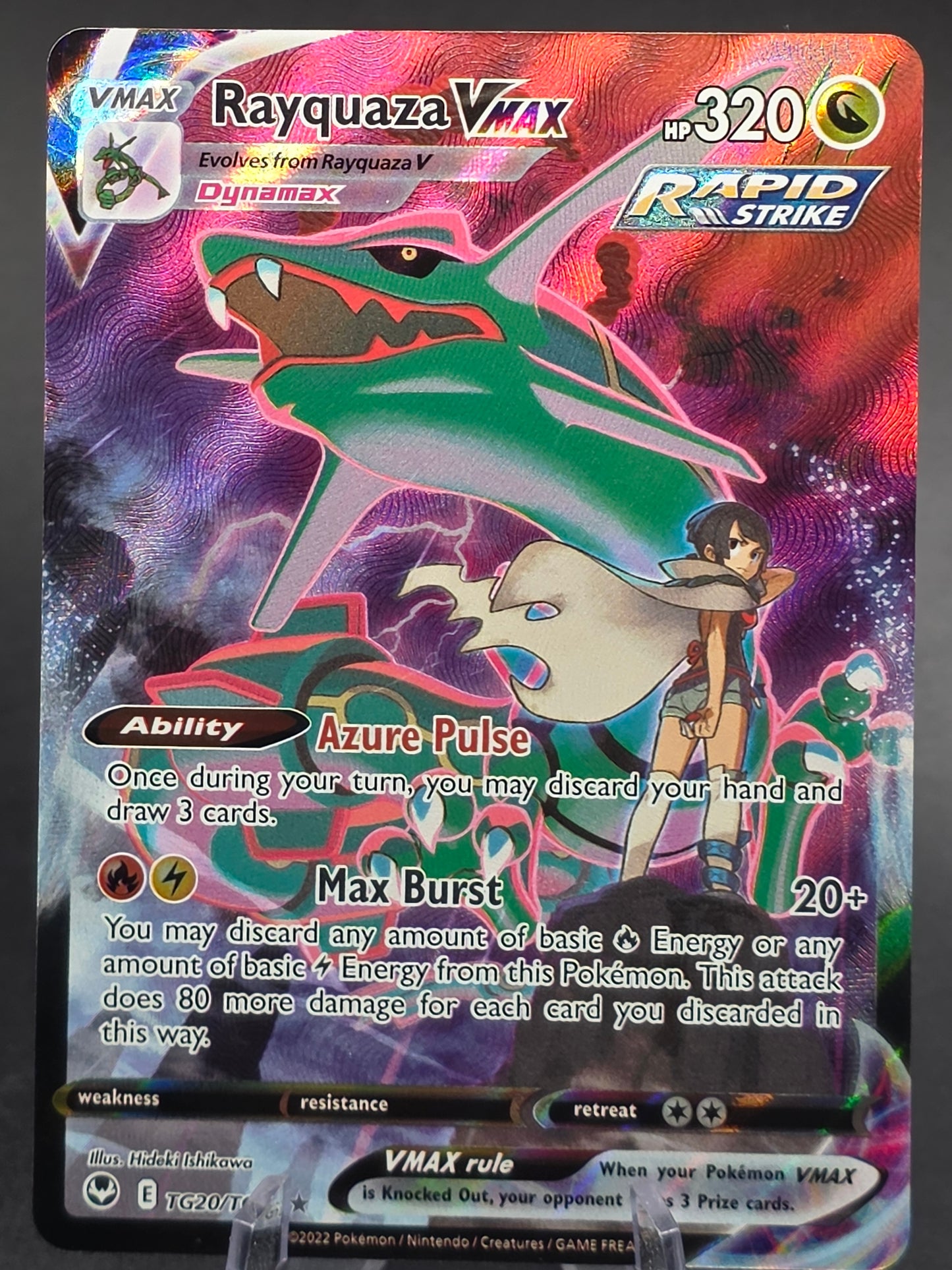 Rayquaza VMAX Silver Tempest Trainer Gallery Full Art #TG20 NM