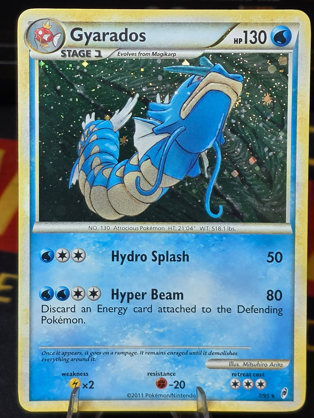 Gyarados 7/95 Call of Legends 2011 Holo Rare LP Pokemon