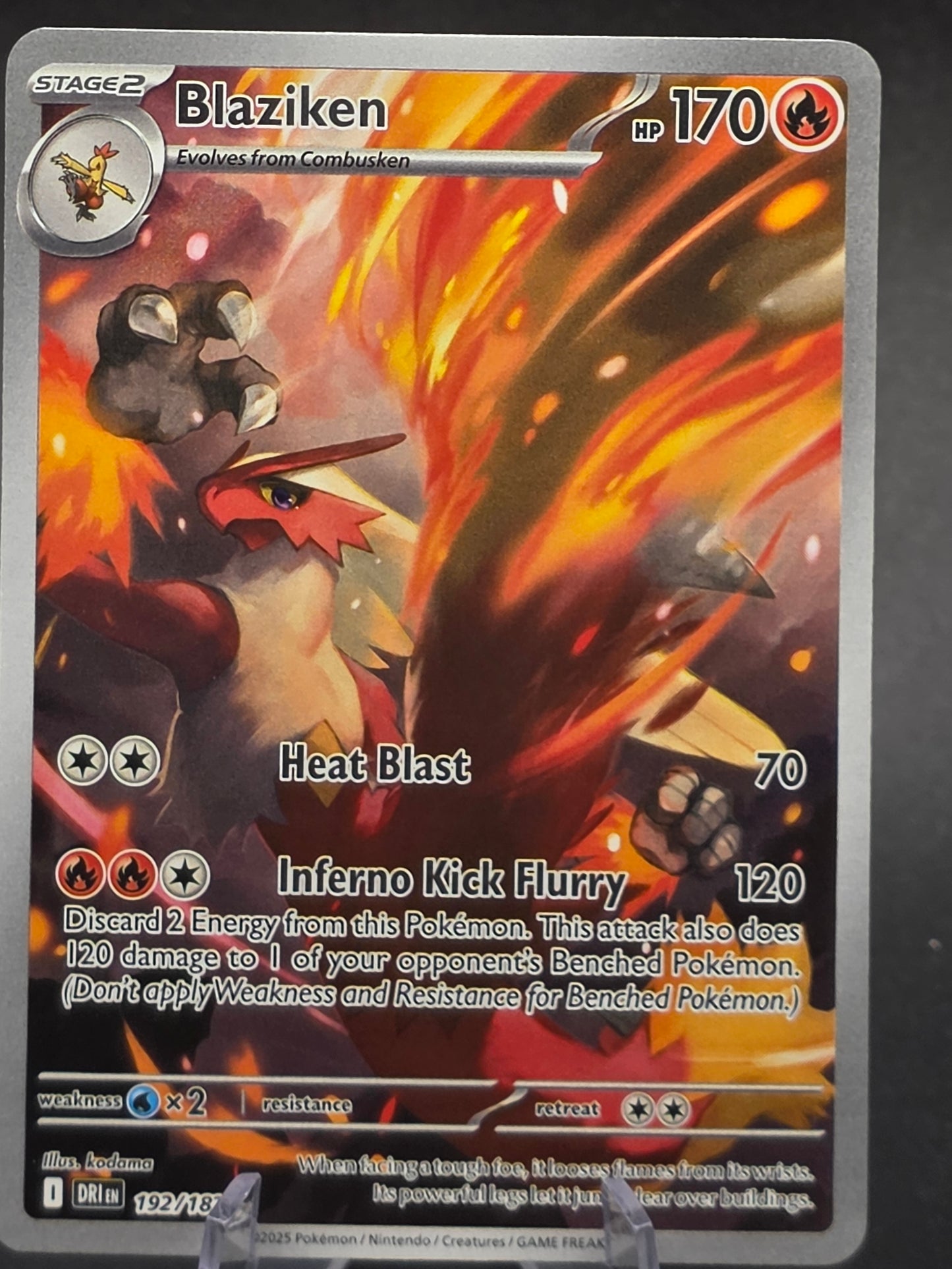 Blaziken - Illustration Rare SV10: Destined Rivals 192/182 NM