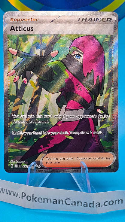 2024 Pokemon SV Prismatic Evolutions Atticus Ultra Rare 133/131 #133