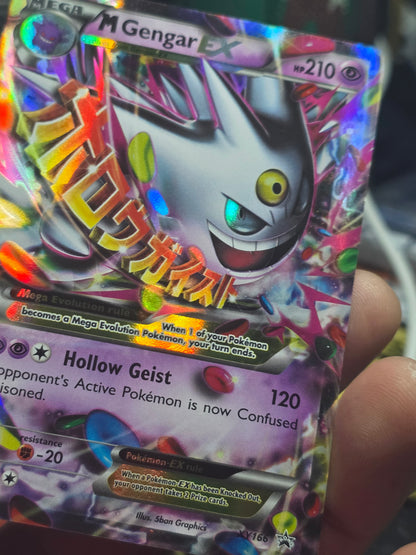 M Gengar EX Mega Full Art Holo Pokémon Card XY166 MP
