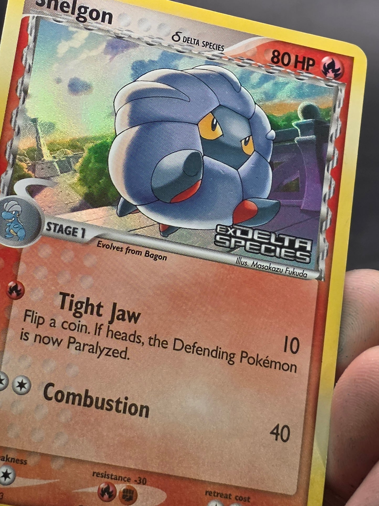 Shelgon (Delta) EX Delta Species 53/113 Reverse Holo Stamped MP