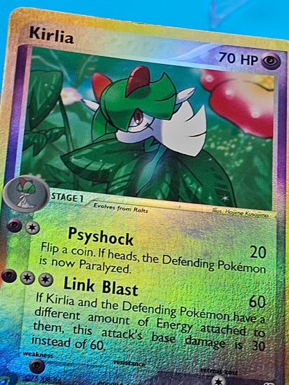 Kirlia 40/100 Reverse Holo Foil Sandstorm Vintage LP 2003