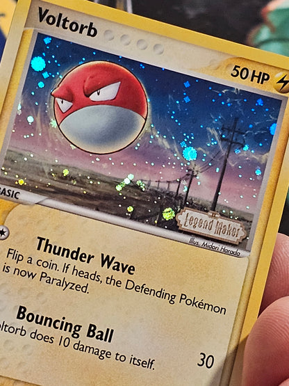Voltorb 68/92 EX Legend Maker Stamped Reverse Holo LP+