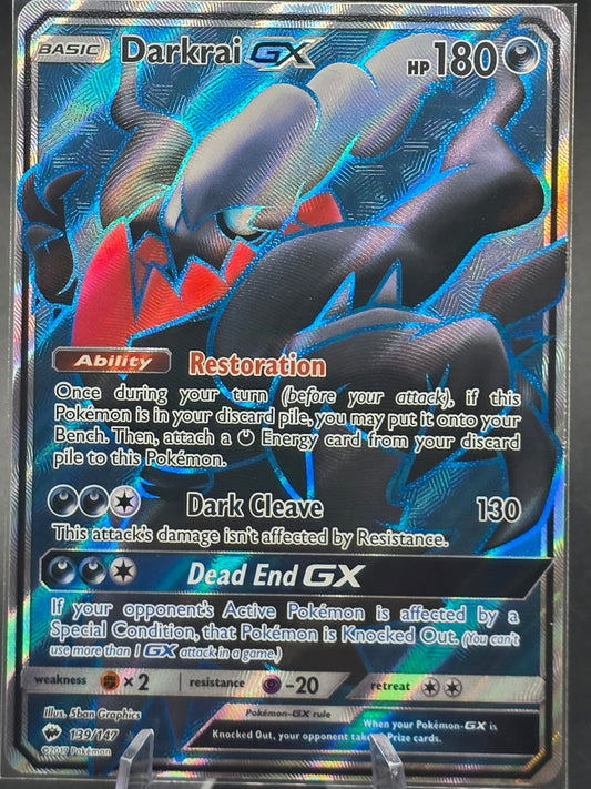 Darkrai GX (Full Art) Burning Shadows Ultra Rare 139/147