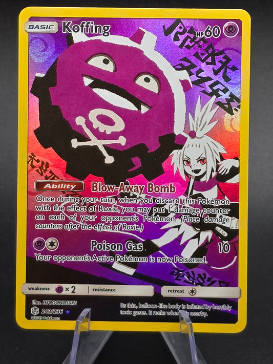 Koffing - 243/236 - Pokemon Cosmic Eclipse Sun & Moon Secret Rare Card NMOpens
