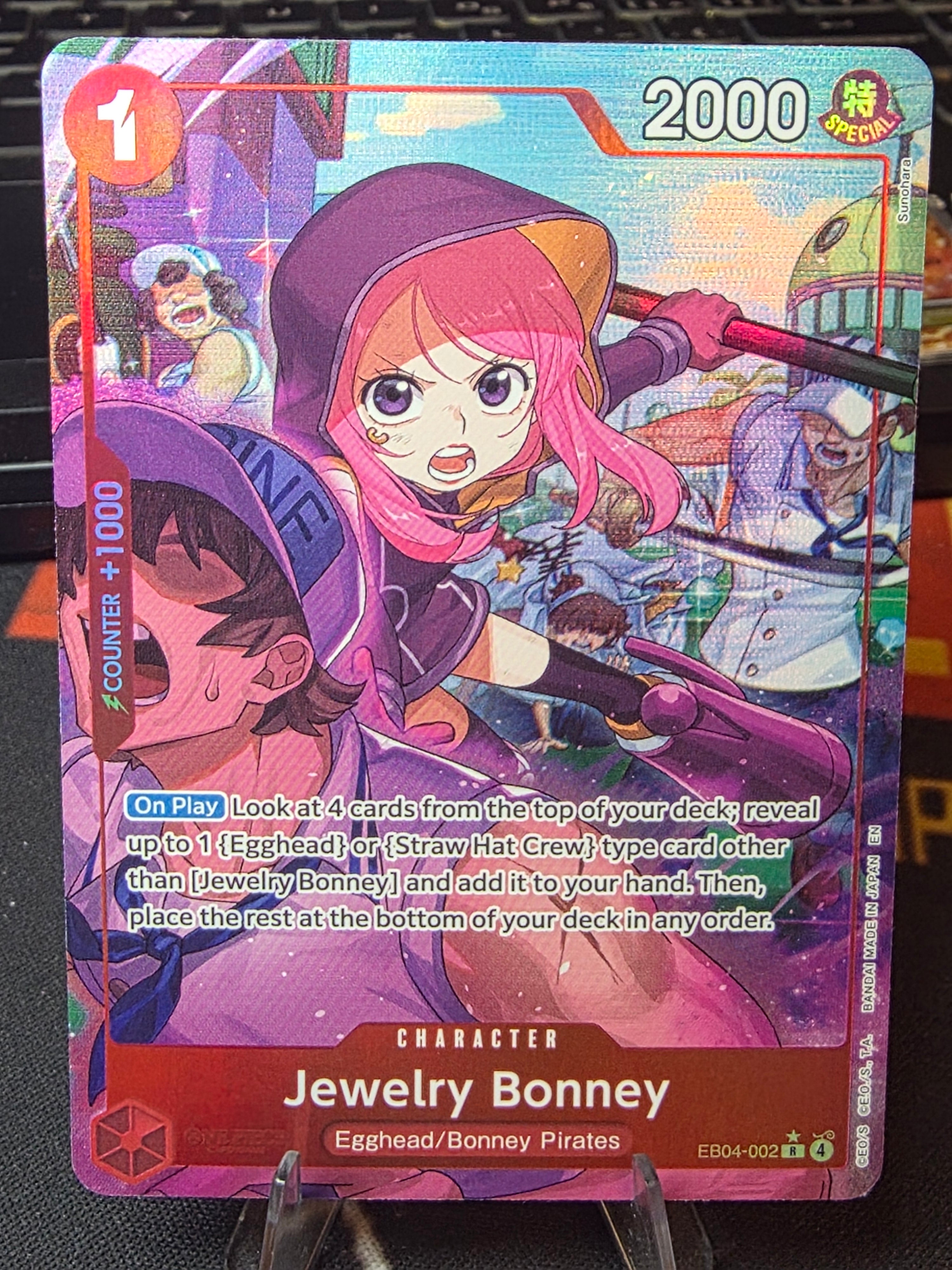 Jewelry Bonney EB04-002 OP15 Alt Art R Adventure on Kami’s Island NM One Piece