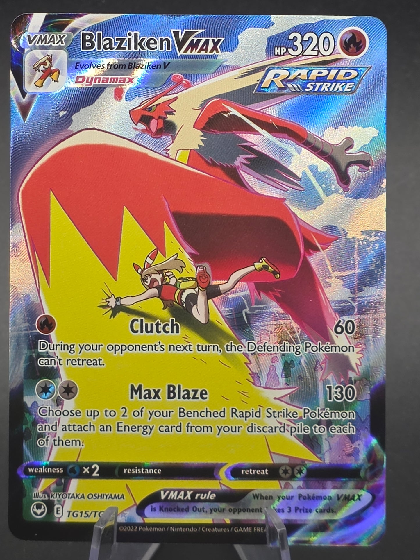 Blaziken VMAX Ultra Rare SWSH12: Silver Tempest Trainer Gallery TG15/TG30 NM