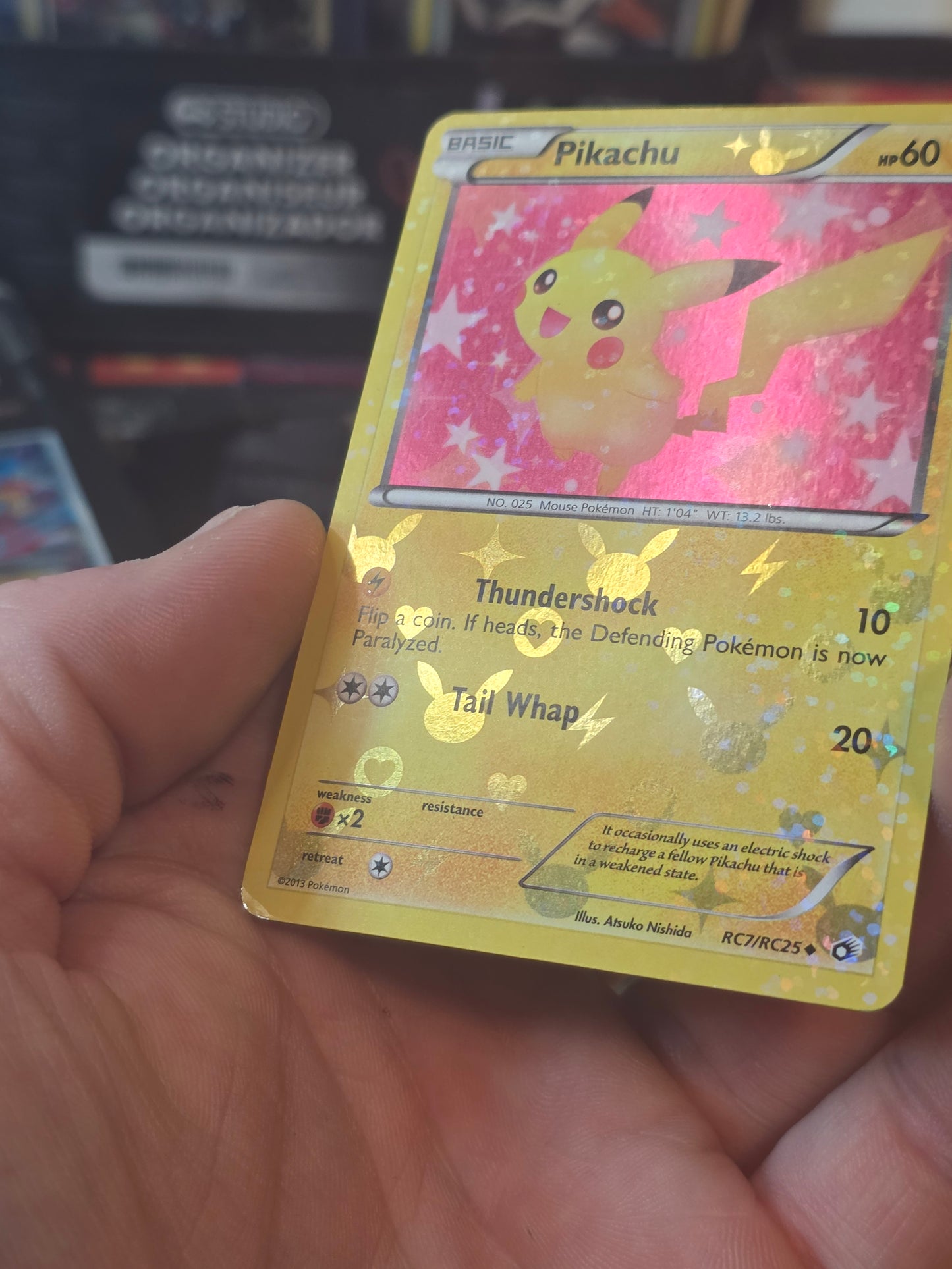Pikachu #RC7 Legendary Treasures Radiant Collection Holo MP