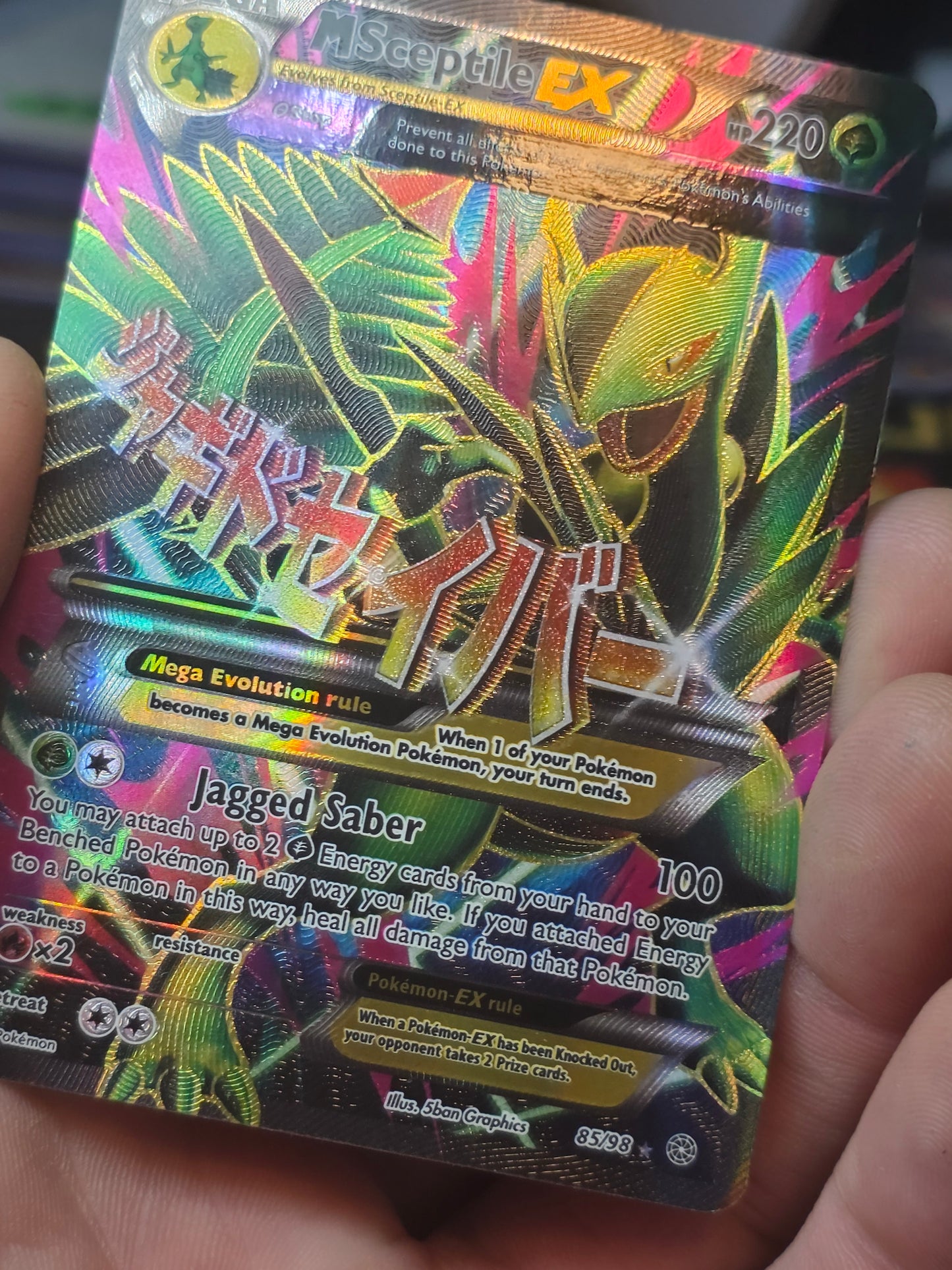 M Sceptile EX (85 Full Art) 85/98 XY - Ancient Origins Holo Pokémon