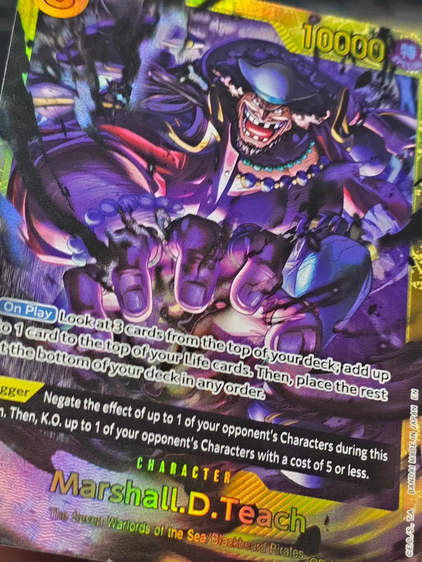 Marshall.D.Teach OP 16-119 SEC The Time of Battle One Piece English TCG NM