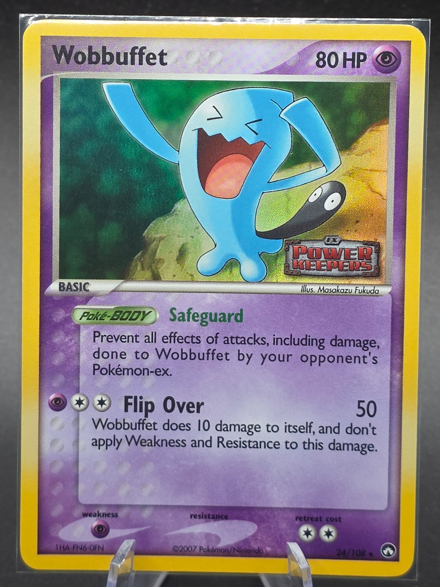 Wobbuffet 24/108 Reverse Holo Rare Stamped Pokémon 2007 EX Power Keepers