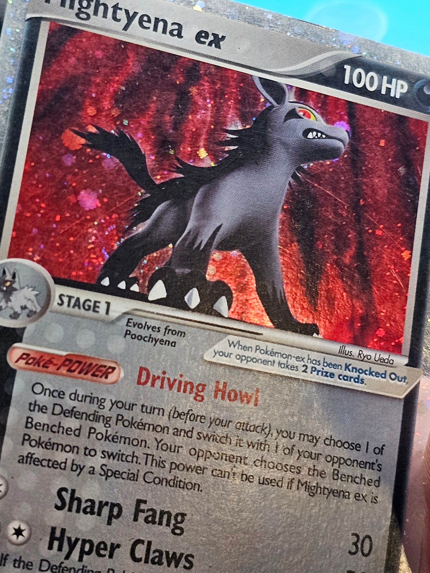 Mightyena ex 101/110 Holo Ultra Rare - EX Holon Phantoms Pokemon TCG 2006