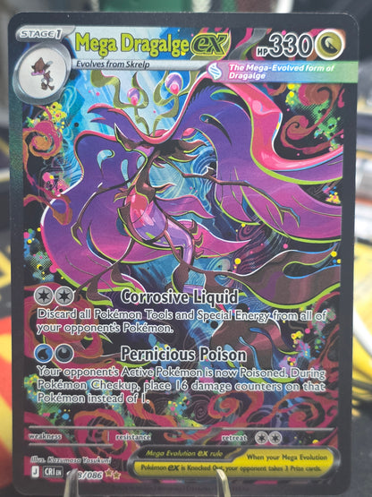 Mega Dragalge ex 118/086 Pokemon TCG Chaos Rising Special Illustration Rare SIR