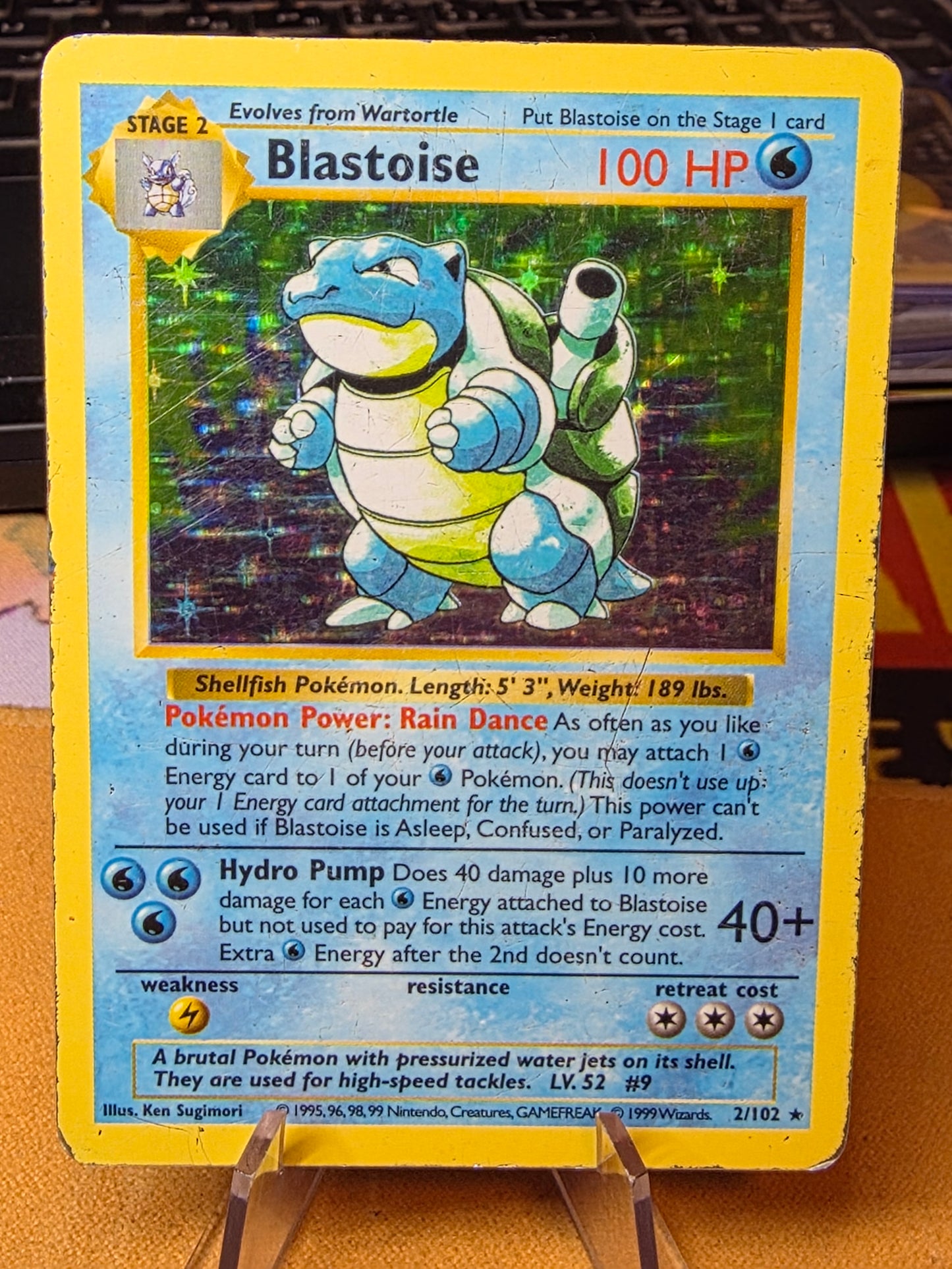 Blastoise 002/102 Base Set (Shadowless) Holo mphp
