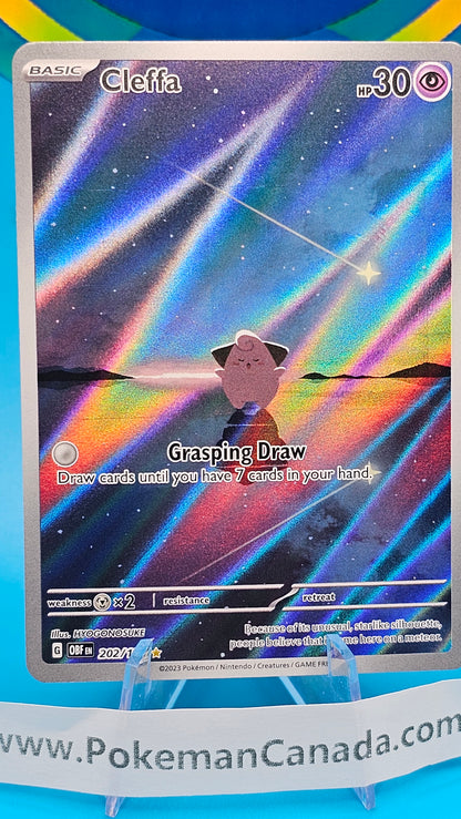 **SALE**Cleffa 202/197 Obsidian Flames Illustration Rare Full Art Pokemon NM/M