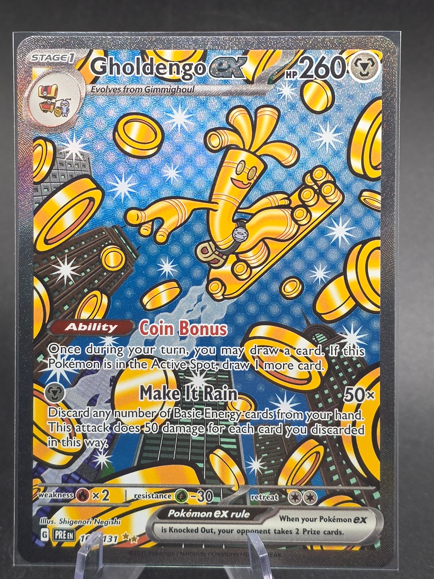 2025 Pokemon PRE EN Special Illustration Rare #164 Gholdengo ex