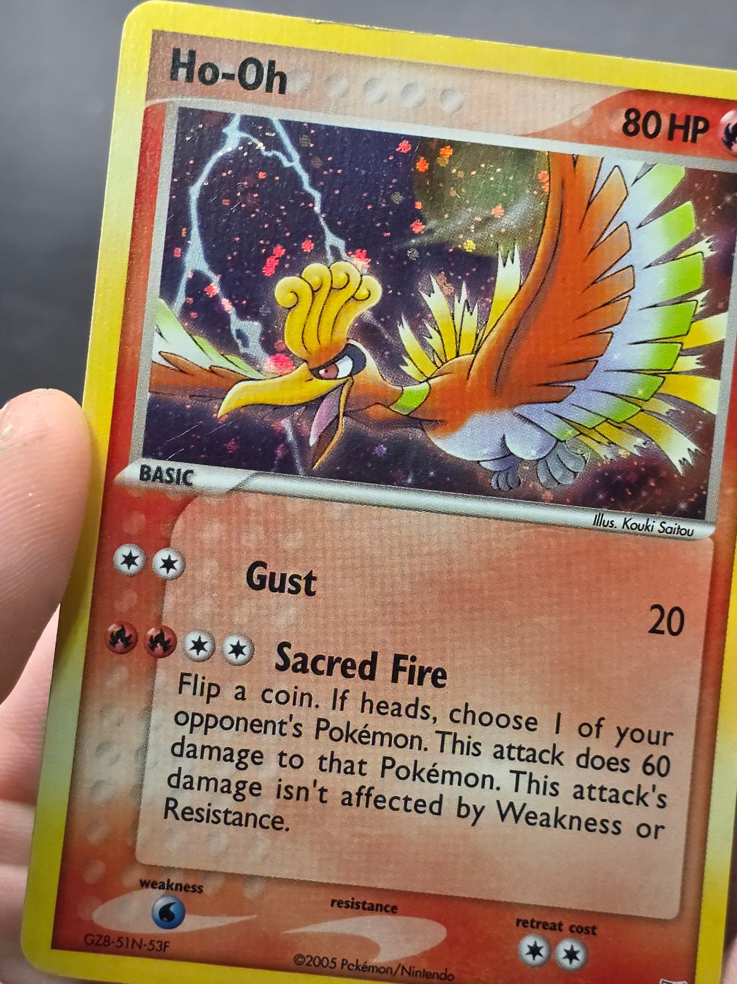Ho-oh - 27/115 - Pokemon Ex Unseen Forces Holo Card LP