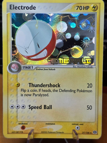 Electrode 27/106 EX Emerald Reverse Holo Stamped