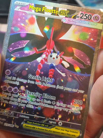Mega Floette ex 117/086 Holo Special Illustration Rare Chaos Rising SIR NM